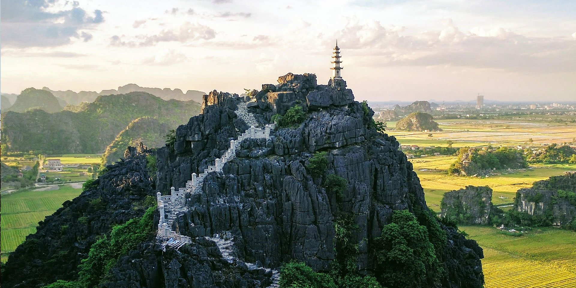 Ninh Binh Mountain Temple in Vietnam