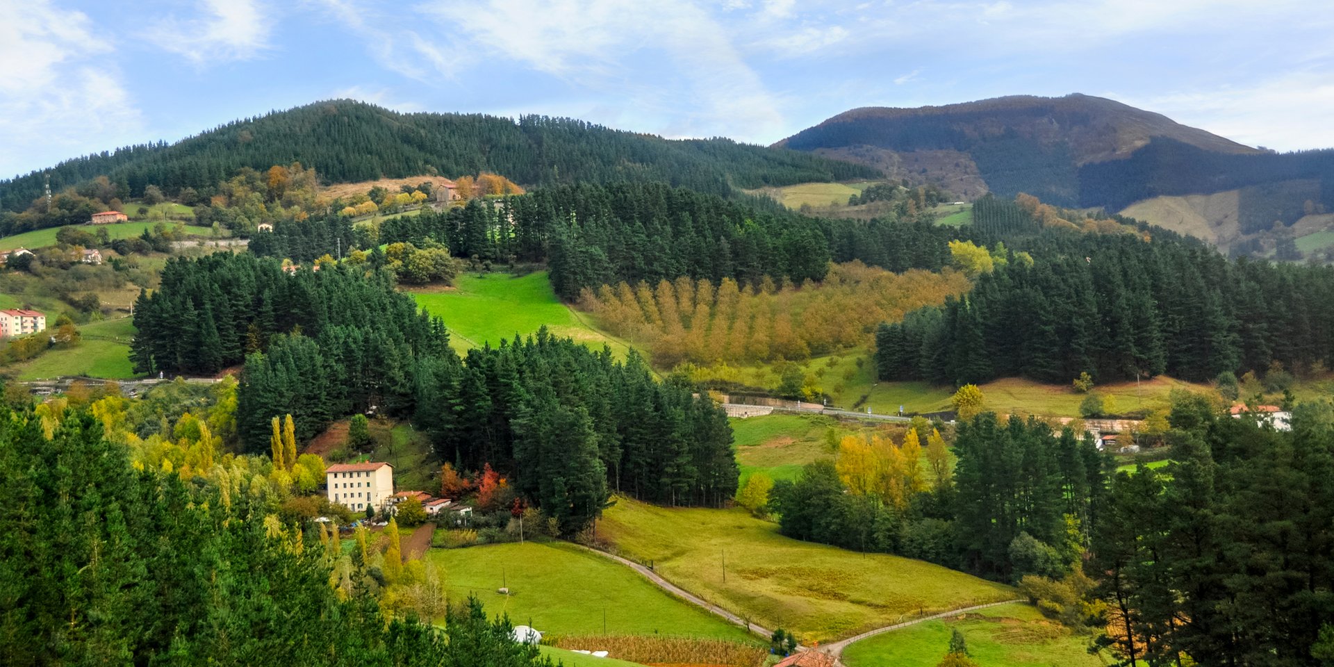 San Sebastian countryside in Spain