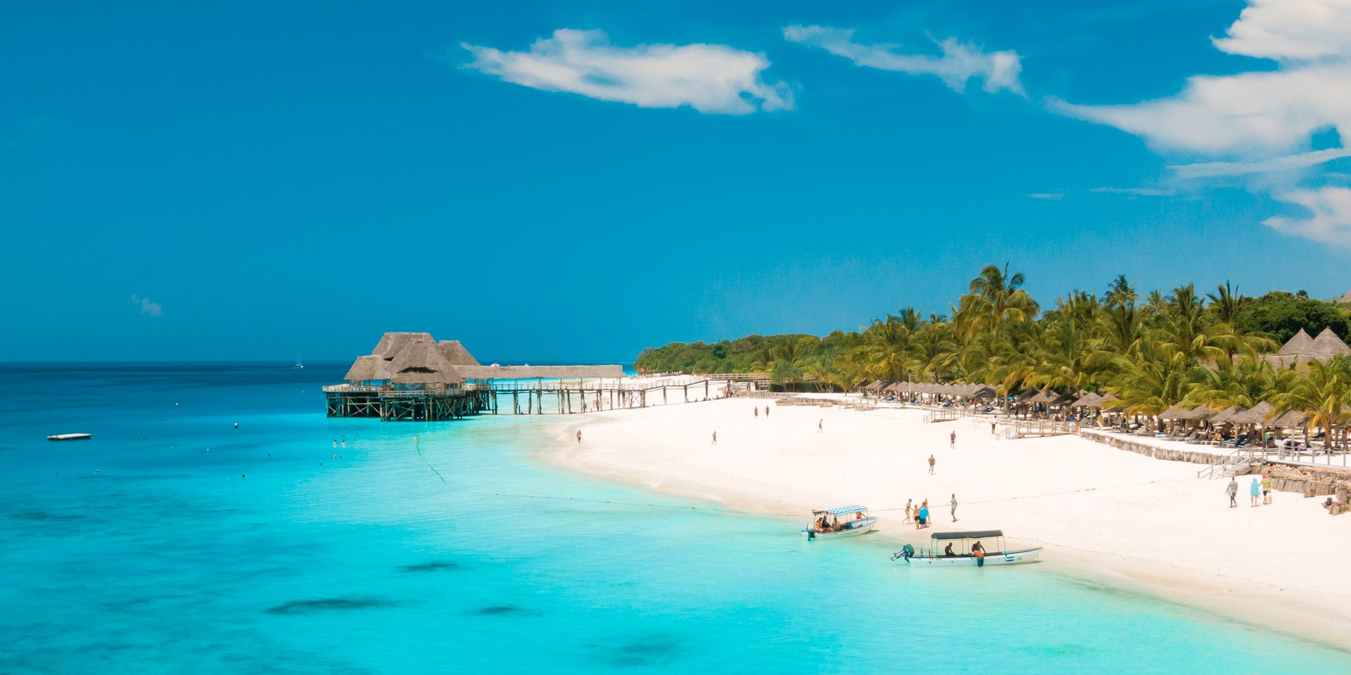 beautiful beaches a crystal waters of Zanzibar