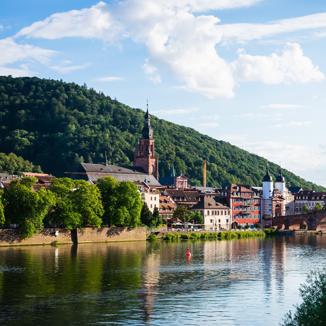 European Town as seen from the Rhine River Cruise