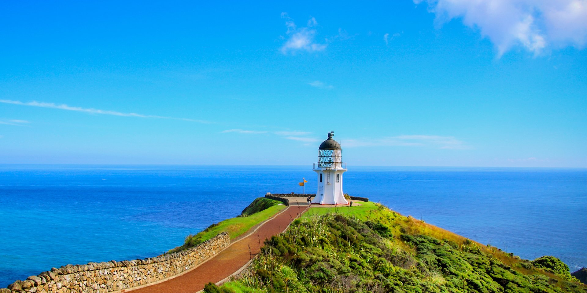 Lighthouse on the northern island of new zealand