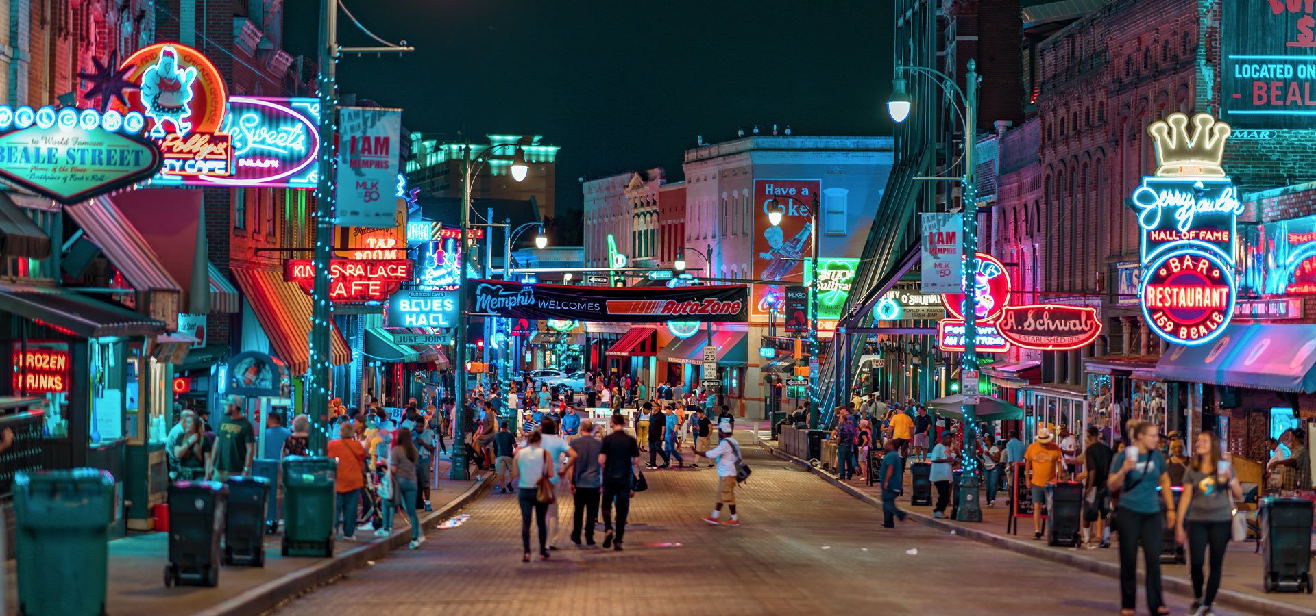 Beale Street is a must see on your Memphis vacation